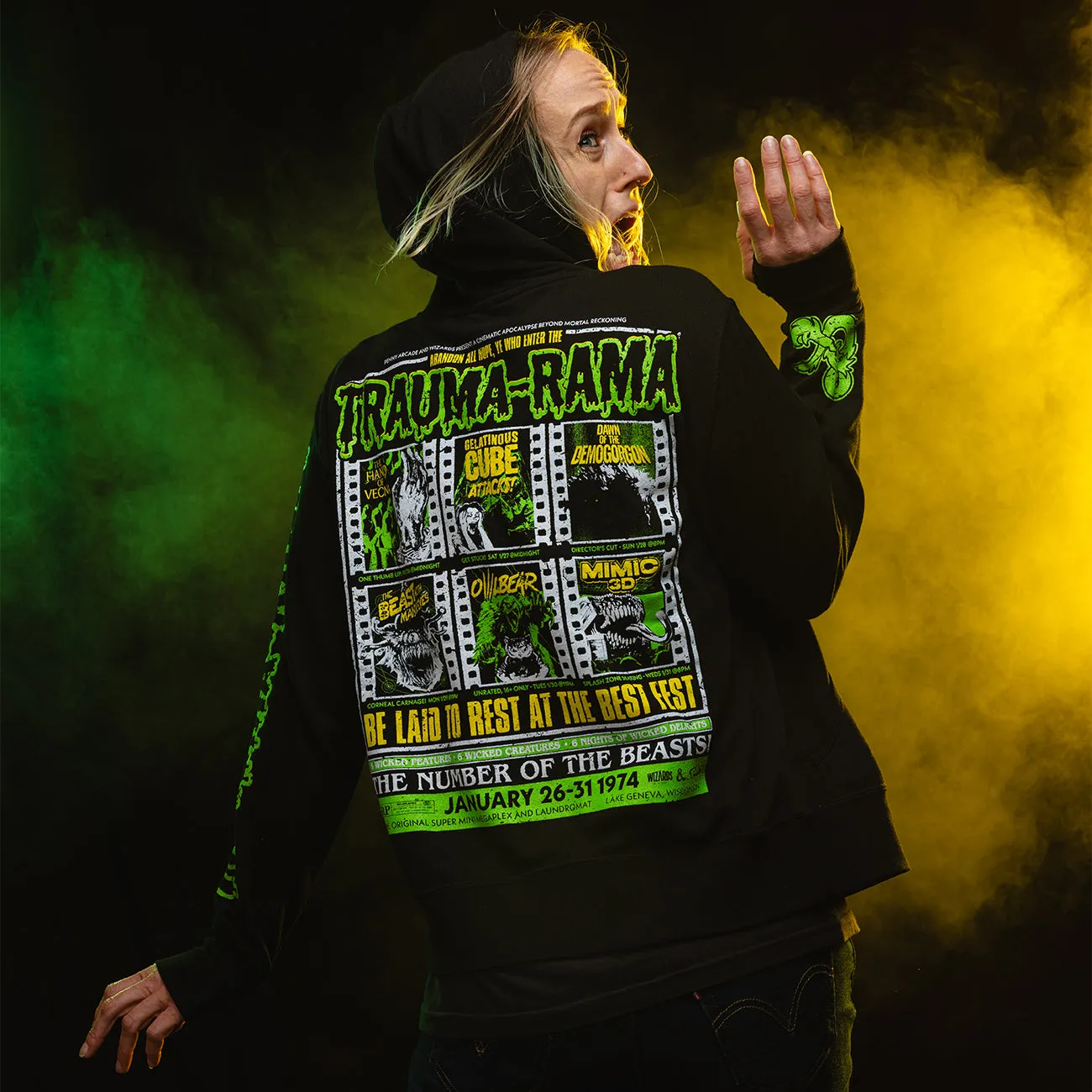 Trauma-Rama Zip-Up Hoodie
