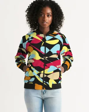 When Confused Black Women's Bomber Jacket
