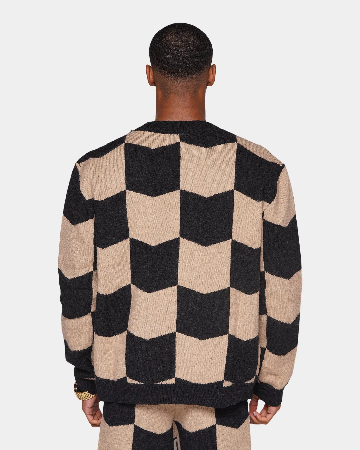 XXIII Meda Check Cardigan Black/Beige