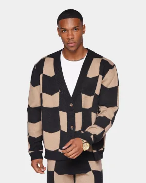 XXIII Meda Check Cardigan Black/Beige