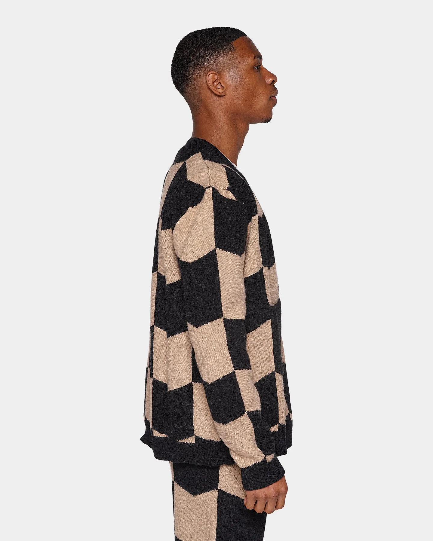 XXIII Meda Check Cardigan Black/Beige